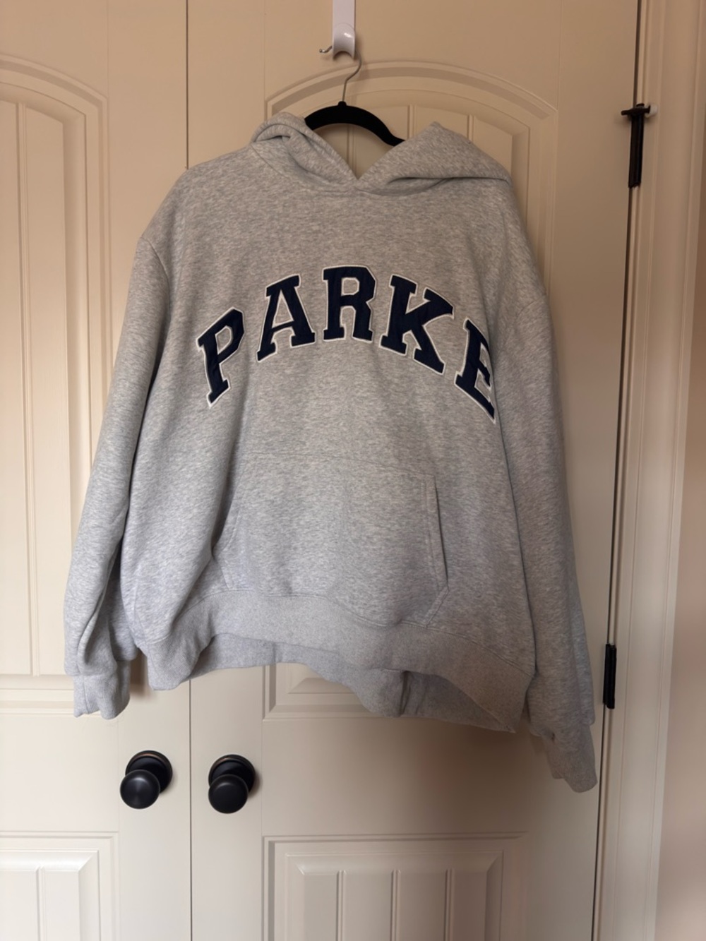 PARKE Gray Hooded Sweatshirt